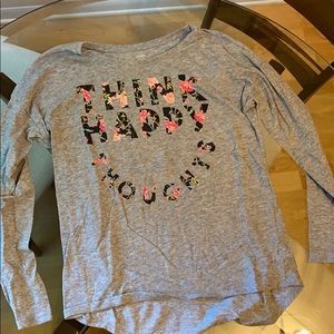 Girls “think happy thoughts” long sleeve shirt